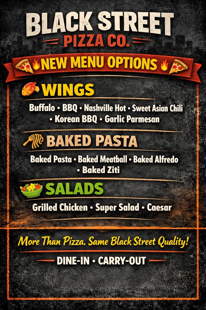 Black Street Pizza Company Menu image 2